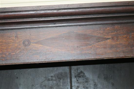 A George III oak dresser W.161cm